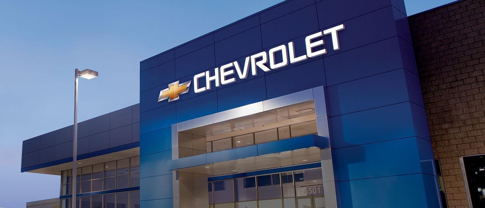 chevrolet logo with blue background