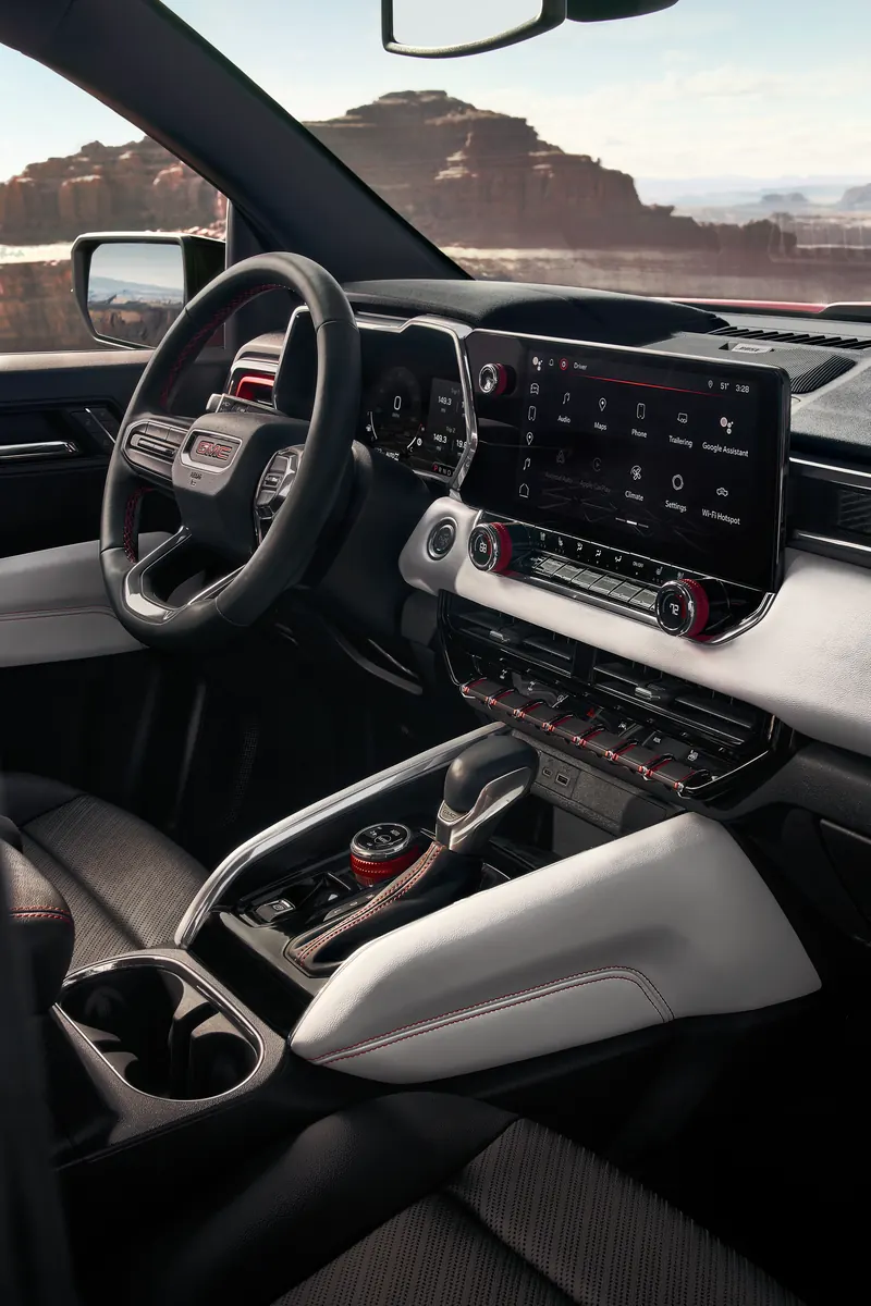 2026 GMC Canyon infotainment system at Holt Auto Group in Crossett AR