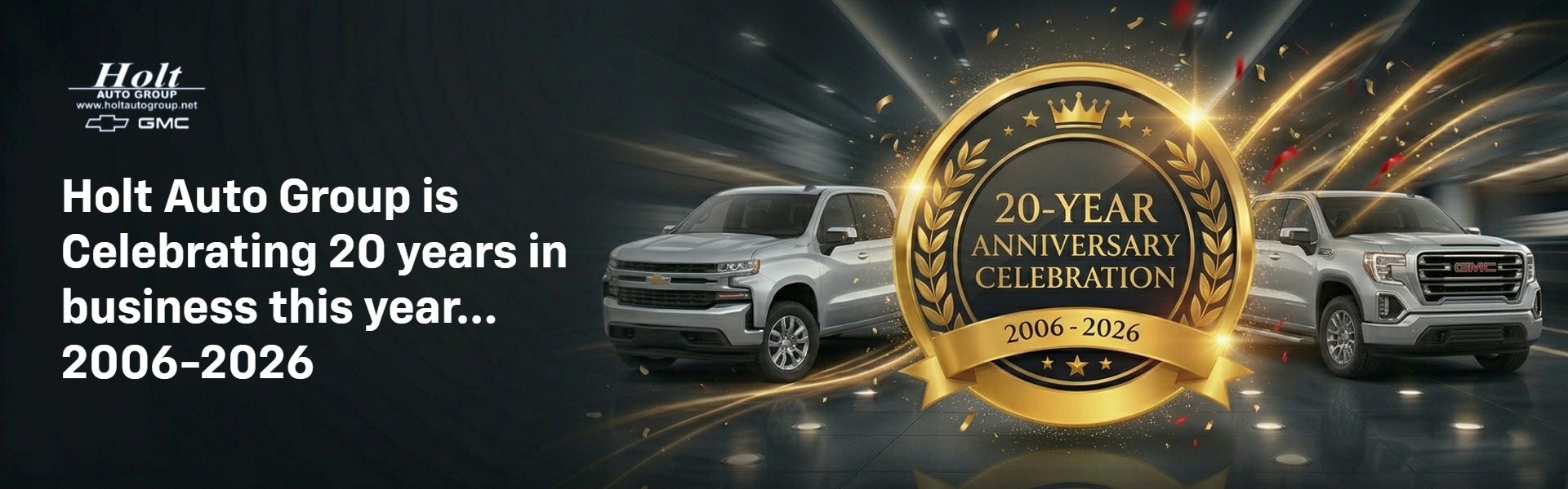 Holt Auto Group is Celebrating 20 years in business this yea