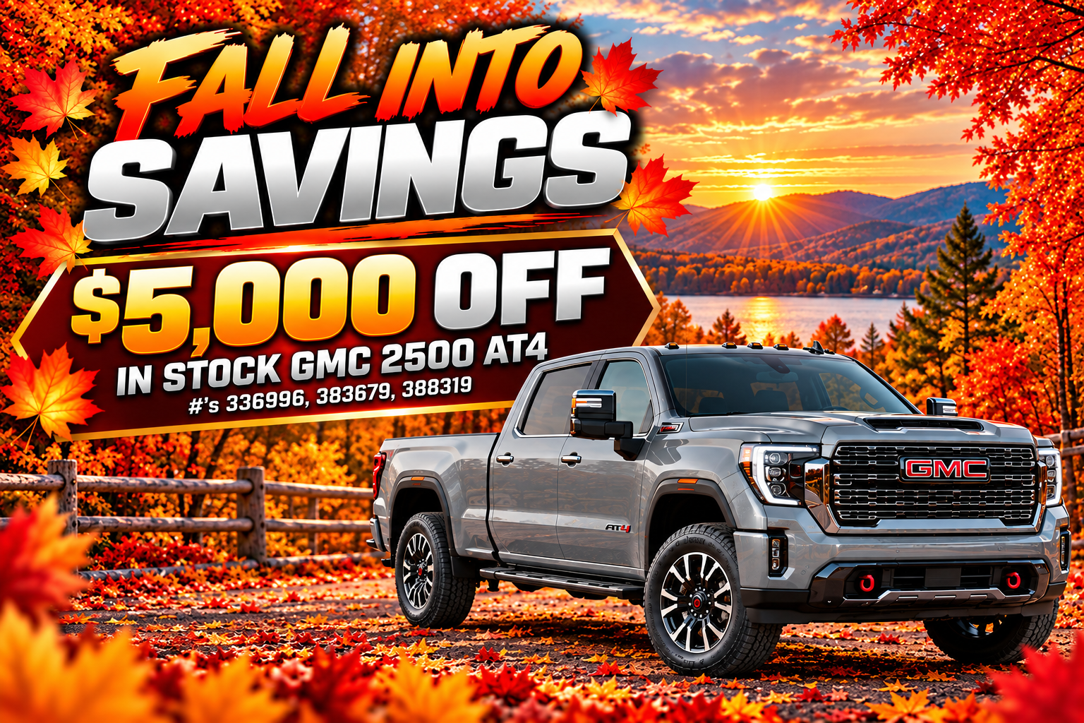GMC Sierra 2500 AT4 $5,000 off