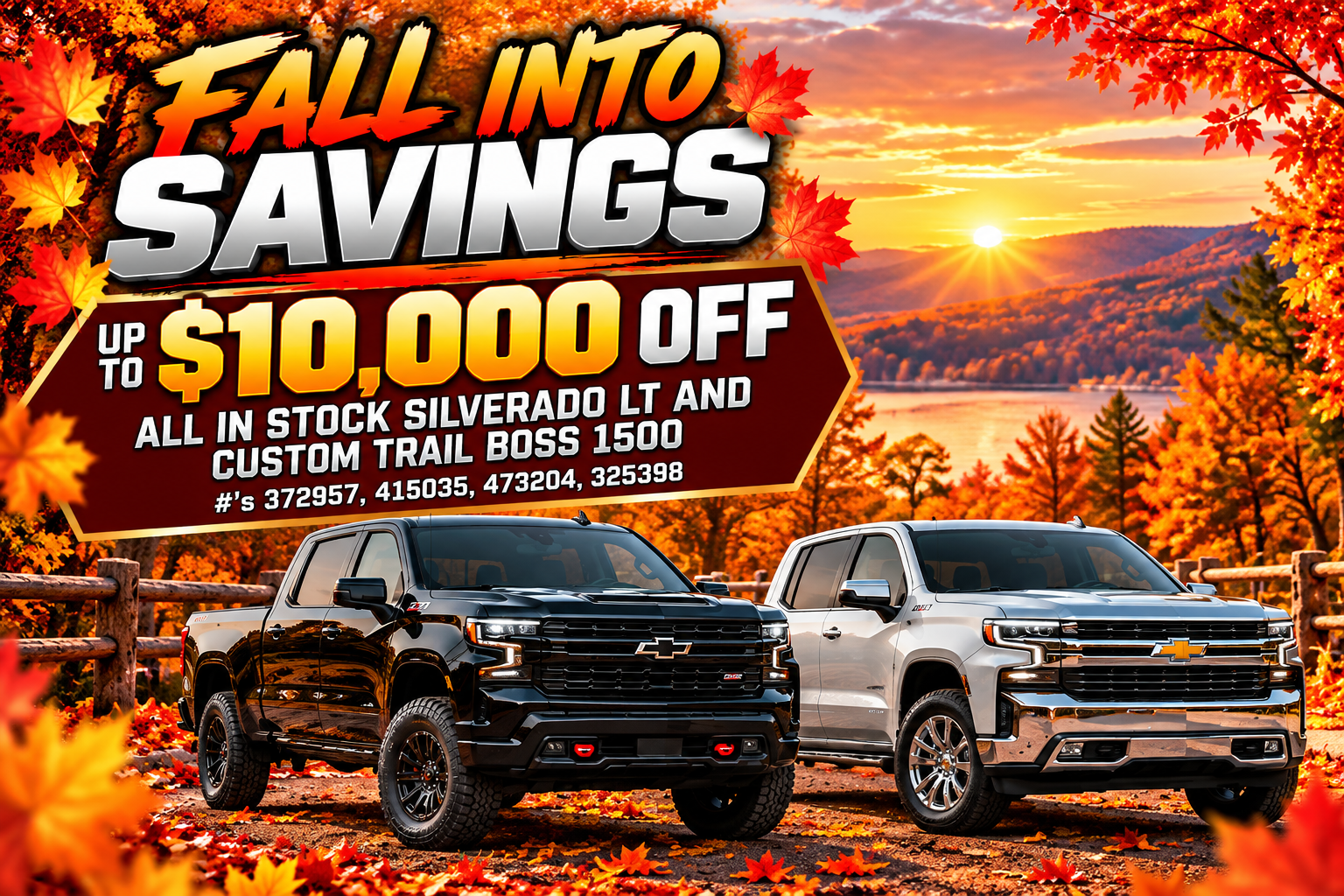 Chevrolet Silverado 1500 LT and Trail Boss