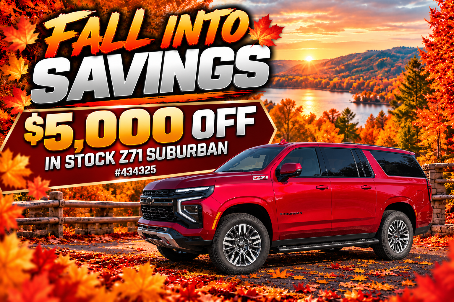 Chevrolet Suburban Z71 $5,000 off
