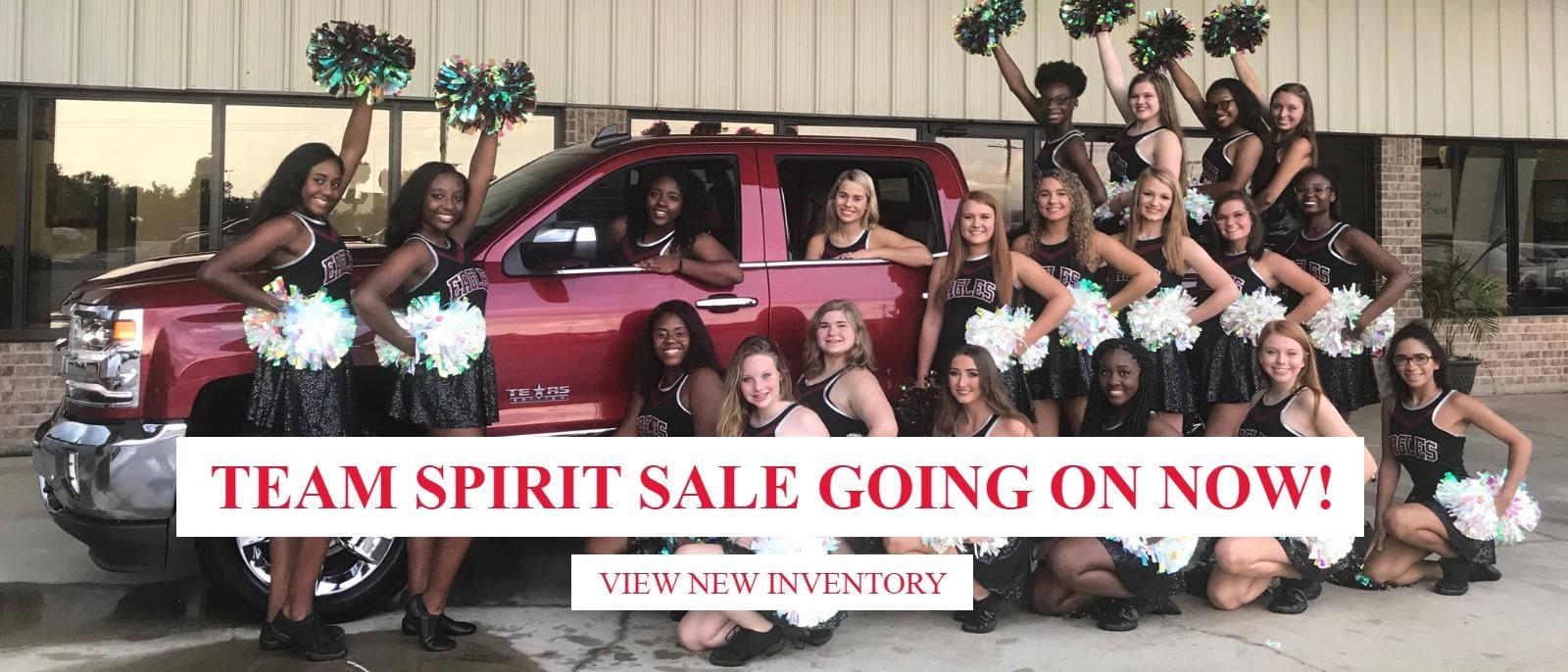 team spirit sale is going on